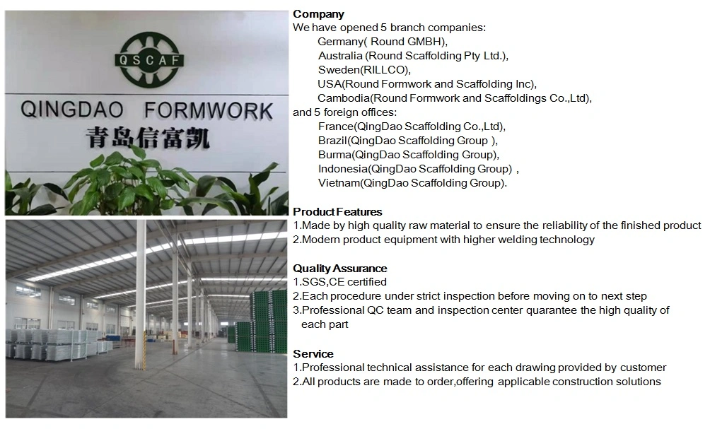 Steel/Aluminium Greenformwork Quick Release Table Formwork Solution for Construction