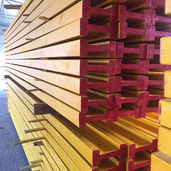 EN 13377 Standardschalungsgerüst H-Trägerkonstruktion Massive Kiefer Lvlwood Fichte H20 LVL-Holzbalken H20 Holz Holzbalken
