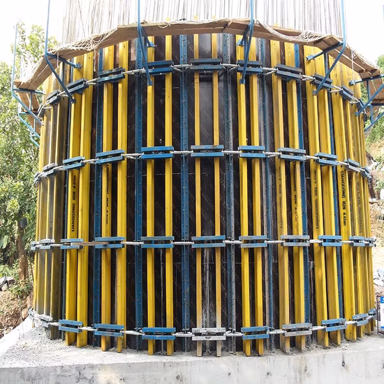 TECON H20 Holzträger, verstellbare Bogenschalung für Wandbeton